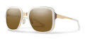 Smith Aveline White Gold / Polarized Brown (VK655SP) Sunglasses - Color Image