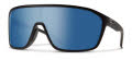 Smith Boomtown Matte Black / ChromaPop Polarized Blue Mirror (00399XX) Sunglasses - Color Image