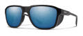 Smith Embark Matte Black | ChromaPop Polarized Blue Mirror (00358QG) Sunglasses - Color Image
