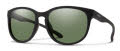 Smith Lake Shasta Matte Black/ ChromaPop Polarized Grey Green (00356L7) Sunglasses - Color Image