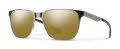 Smith Lowdown Metal Brushed Gunmetal / ChromaPop Polarized Bronze Mirror (KJ154QE) Sunglasses - Color Image