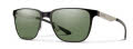 Smith Lowdown Metal Matte Black / Silver / ChromaPop Polarized Gray Green (TI754L7) Sunglasses - Color Image