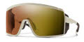 Smith Pursuit Ct Matte Bone | ChromaPop Glacier Photochromic Copper to Gray with Gold Mirror (Z1P990W) Sunglasses - Color Image