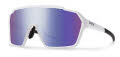 Smith Shift XL MAG White | ChromaPop Violet Mirror (VK699DI) Sunglasses - Color Image