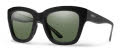 Smith Sway Matte Black / ChromaPop Polarized Gray Green (00352L7) Sunglasses - Color Image
