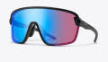 Smith Bobcat Matte Black / ChromaPop Low Light Rose Blue Mirror (00399G0) Sunglasses - Color Image