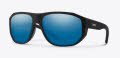 Smith Outrigger Matte Black / ChromaPop Glass Polarized Blue Mirror (00361QG) Sunglasses - Color Image