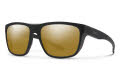 Smith Barra Matte Black / ChromaPop Polarized Bronze Mirror Lens (00360QE) Sunglasses - Color Image