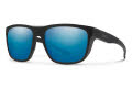 Smith Barra Matte Black / ChromaPop Polarized Blue Mirror Lens (00360QG) Sunglasses - Color Image