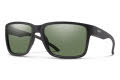 Smith Emerge Matte Black / ChromaPop Polarized Grey Green Lens (00360L7) Sunglasses - Color Image