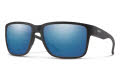 Smith Emerge Matte Black / ChromaPop Polarized Blue Mirror Lens (00360QG) Sunglasses - Color Image