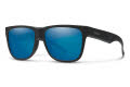 Smith Lowdown 2 Matte Black / ChromaPop Polarized Blue Mirror Lens (00356QG) Sunglasses - Color Image