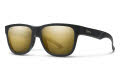 Smith Lowdown Slim 2 Matte Black Gold / ChromaPop Polarized Black Gold Lens (0NZ51HN) Sunglasses - Color Image