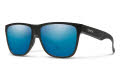 Smith Lowdown XL 2 Matte Black / ChromaPop Polarized Blue Mirror Lens (00360QG) Sunglasses - Color Image