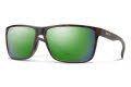 Smith Riptide Matte Tortoise / ChromaPop Glass Polarized Green Mirror Lens (HGC61UI) Sunglasses - Color Image