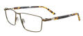 Takumi TK1235 with Magnetic Clip On Lens Khaki (10) Eyeglasses - Color Image