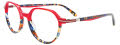 Takumi TK1242 No Clip On Lens Red & Multicolor Tortoise / Multicolor Tortoise (30) Eyeglasses - Color Image
