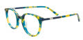Takumi TK1251 Kids No Clip On Blue & Green & Yellow (50) Eyeglasses - Color Image