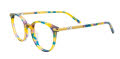 Takumi TK1251 Kids No Clip On Green & Purple & Yellow Mix (10) Eyeglasses - Color Image