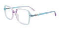 Takumi TK1265 Kids No Clip On Light Blue To Lilac Gradient (50) Eyeglasses - Color Image