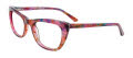 Takumi TK1050 With Magnetic Clip-On Lens Marbled Crystal Pink with Polarized Clip on Lens (80)  Eyeglasses - Color Image