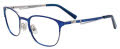 Takumi TK1099 Kids Satin Blue & Silver (050) Eyeglasses - Color Image