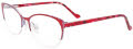 Takumi TK1204 With Magnetic Clip-On Lens Satin Red & Shiny Lilac (030) Eyeglasses - Color Image