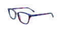 Takumi TK1030 With Magnetic Clip-On Lens Blue & Pink Marbled Grey with Polarized Clip on Lens (50)  Eyeglasses - Color Image