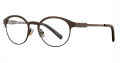 Takumi TK1057 With Magnetic Clip-On Lens Matte Brown with Mirroed Clip on Lens (10)  Eyeglasses - Color Image