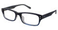 Ted Baker B877UF Navy Fade Horn (NAV) Eyeglasses - Color Image