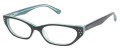 Ted Baker B702 Black / Aqua (BLK) Eyeglasses - Color Image