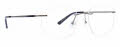 Totally Rimless Edgewood(362) Gunmetal Eyeglasses - Color Image