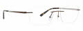 Totally Rimless Fintan(363) Brown Eyeglasses - Color Image