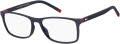 Tommy Hilfiger Th 1785 Matte Blue (0FLL) Eyeglasses - Color Image