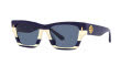 Tory Burch TY7169U Navy Ivory Vintage Stripes / Solid Navy Lens (189580) Sunglasses - Color Image