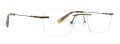 Totally Rimless Odyssey (364) Brown Eyeglasses - Color Image