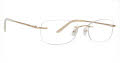 Totally Rimless Briolette 250 Gold (GLD) Eyeglasses - Color Image