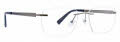 Totally Rimless Kaemon 367 Gunmetal Eyeglasses - Color Image