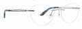 Totally Rimless Orenda 368 Silver Eyeglasses - Color Image