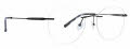 Totally Rimless Saturn 369 Charcoal Eyeglasses - Color Image