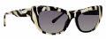 Trina Turk Vathi Black/Cream Sunglasses - Color Image