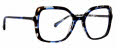 Trina Turk Aggie Blue Horn Eyeglasses - Color Image
