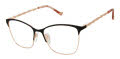 Tura R139 Black/Rose Gold (BLK) Eyeglasses - Color Image