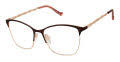 Tura R139 Burgundy/Rose Gold (BUR) Eyeglasses - Color Image