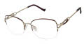 Tura R140 Lilac/Silver (LIL) Eyeglasses - Color Image