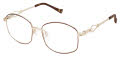 Tura R142 Brown Gold (BRN) Eyeglasses - Color Image