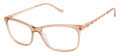 Tura R597 Brown/Rose Gold Glitter - BRN Eyeglasses - Color Image