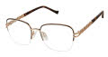 Tura R701 Brown Gold (BRN) Eyeglasses - Color Image