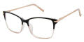 Tura R805 Black/Rose Gold (BLK) Eyeglasses - Color Image