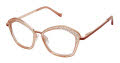 Tura TE285 Amber/Rose Gold - BLS Eyeglasses - Color Image